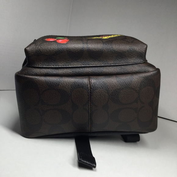 Coach Brown and Black Charlie Signature Backpack